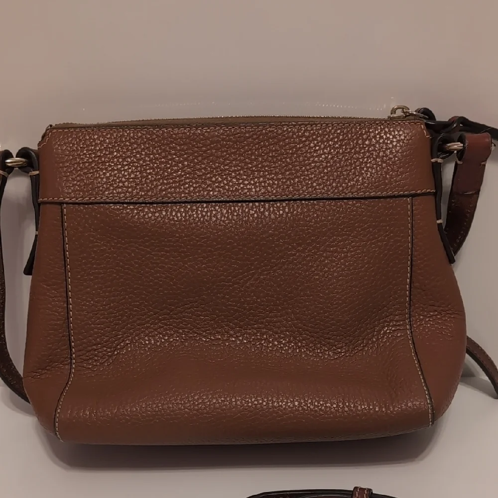Dooney & Bourke Tan Leather Crossbody Bag - Picture 3 of 9